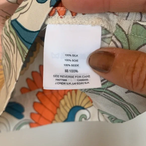 Silk Tie Back Blouse - Picture 4 of 5